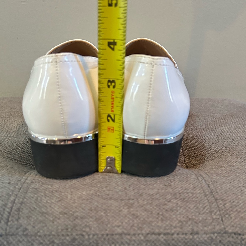 Franco Sarto White Patent Leather Loafers Women’s Size 8 - Picture 6 of 8